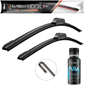 Par Palheta Limpador Para-Brisa Naska Hook Gancho Astra 1998 a 2011